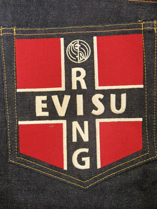 送料無料】EVISU RING(エヴィスリング) #2005 クロスオーバー刺繍 