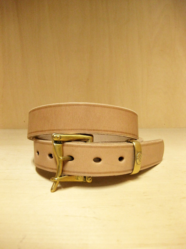 【送料無料】Martin Faizey(DAINES & HATHAWAY) 1.25inch Quick Release Belt Oak Bark  Leather/NATURAL